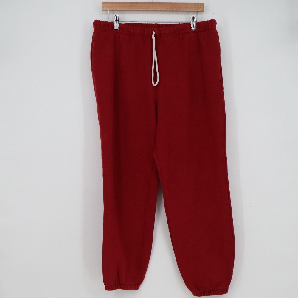 Colsie Womens Red Jogger Sweatpants Elastic Waist Drawstring Size L